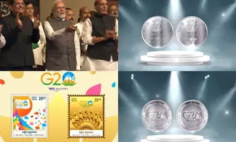 PM Modi releases stamps, coins to remember G20 to signify togetherness & collective will