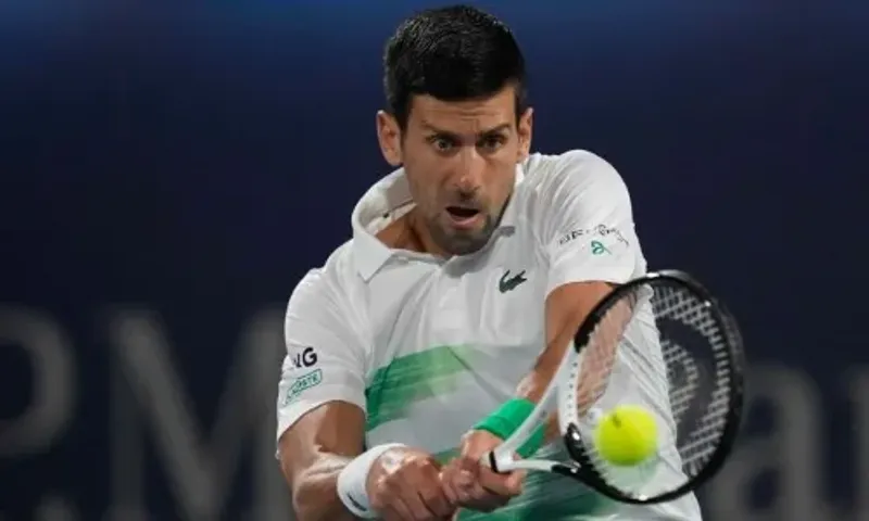 Novak Djokovic wins his first match of 2022 in Dubai