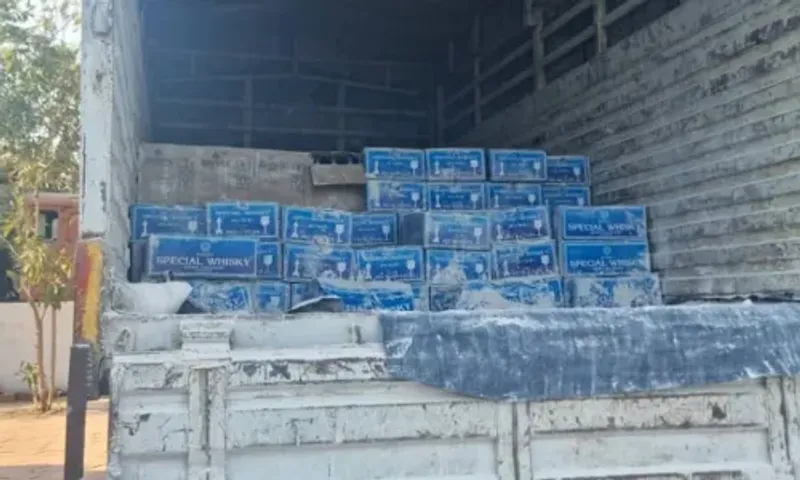 A truck carrying alcohol was seized near Vadodara