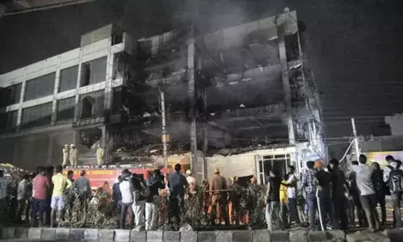 At least 27 people killed in massive fire in Delhi's Mundka