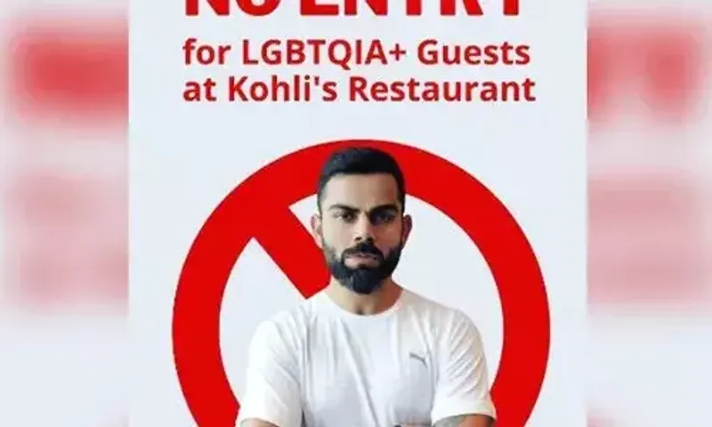 Virat Kohli's restaurant chain accused of discrimination against LGBTQIA+