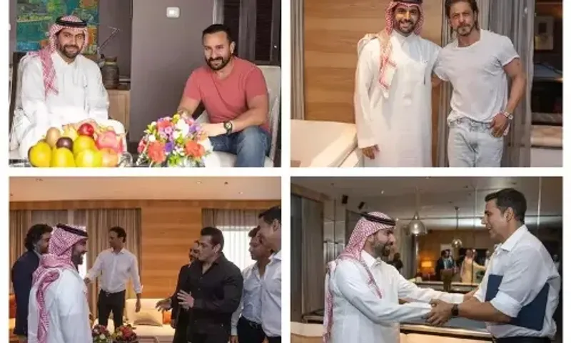 Saudi Arabia culture minister meets Shah Rukh, Salman, Akshay Kumar