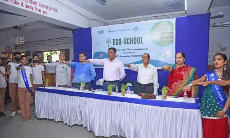 Eco school project at four government aided school in Vadodara