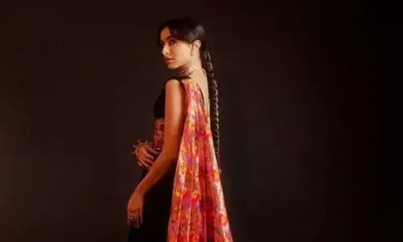 Shraddha Kapoor stuns in paithani saree gown at NMACC Day 2