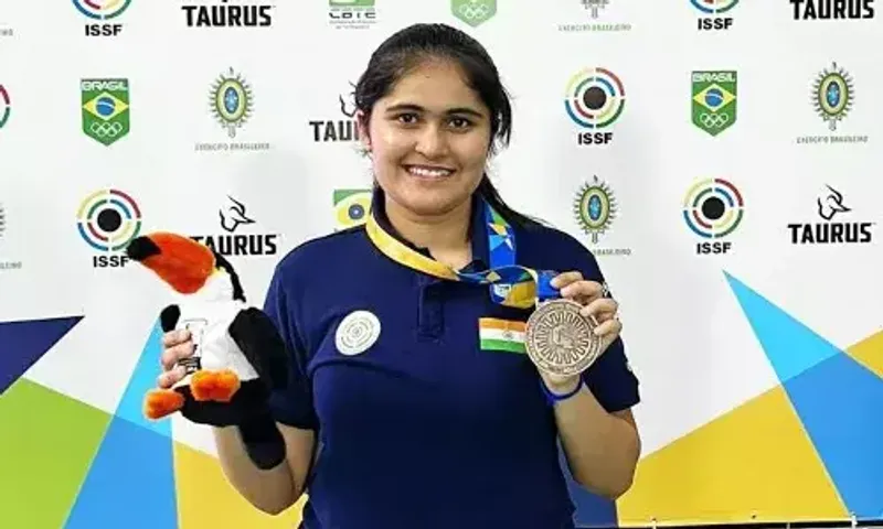 Palak wins Paris Olympics Quota in 10m Air Pistol