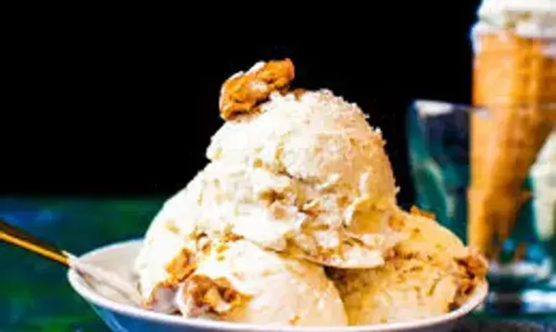 Butterscotch Ice Cream Recipe: Butterscotch Ice Cream unlike other ice creams has a crunchy flavor to it.