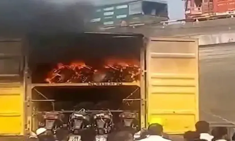 Truck-load of electric scooters catch fire, raises EV safety concerns in India
