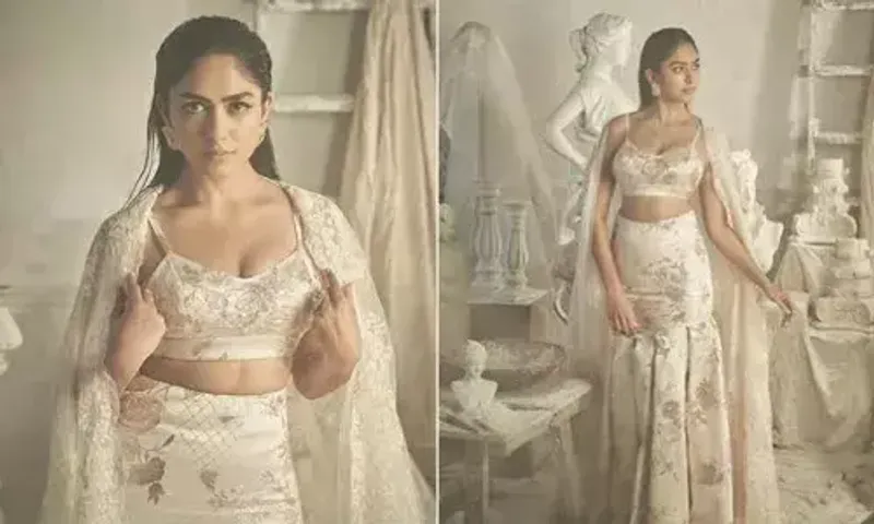 Mrunal Thakur in two beautiful lehengas serves the perfect wedding look