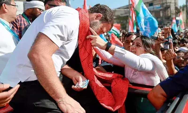 Rahul Gandhi-led Bharat Jodo Nyay Yatra’s Gujarat leg continues on third day