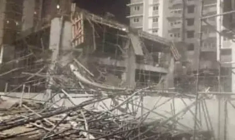 Portion of building collapses in Bawana's JJ colony, several feared trapped, rescue underway