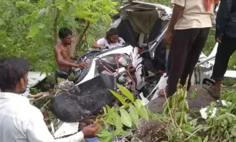 Chopper of Hyderabad's private flying academy crashes, 2 pilots killed