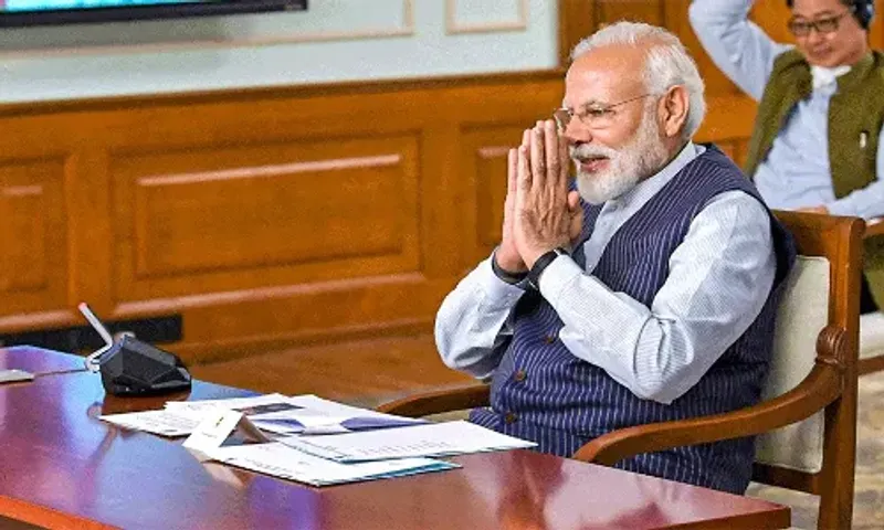 PM Modi interacts with floor leaders of all parties from both Houses of Parliament