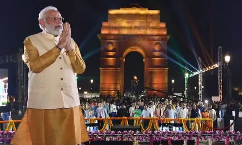 PM Modi says Kartavya Path is not just road of bricks & stones but living example of India's democratic past and all-time ideals