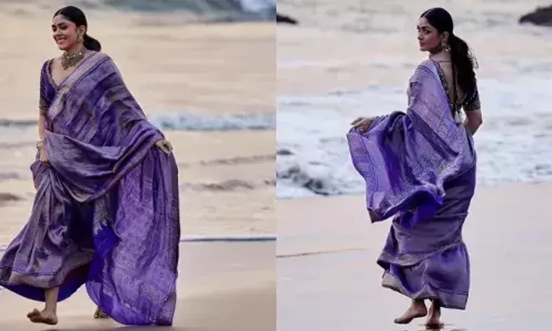 Nani30: First look of Mrunal Thakur from the Pan India Nani film unveiled