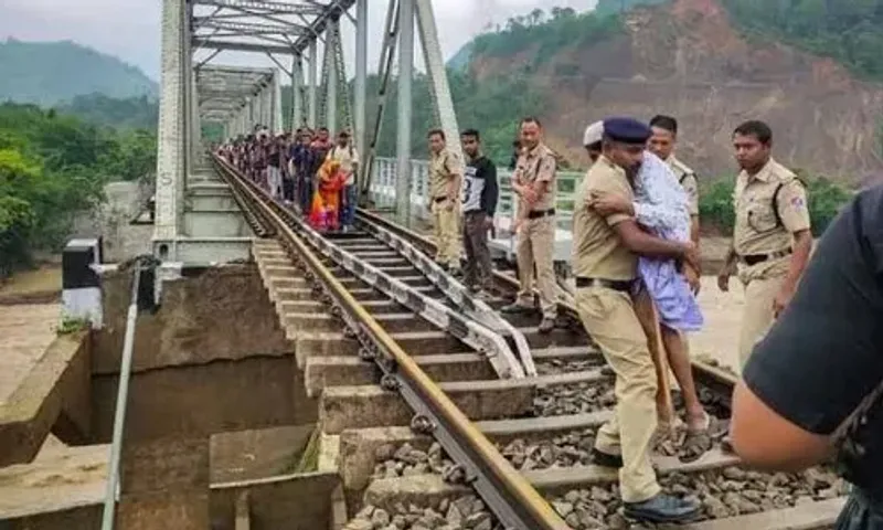 Assam floods hit road, rail movement