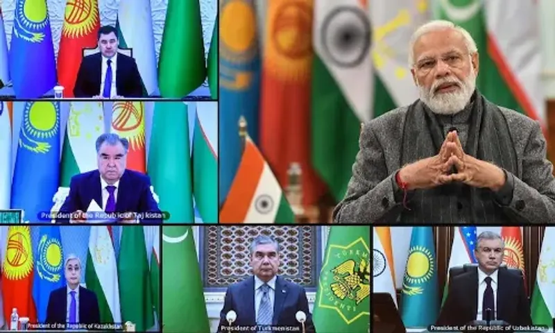 PM Narendra Modi calls for cooperation between India and Central Asia