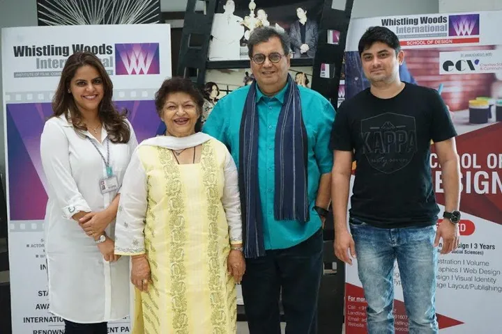 Saroj Khan at the 5th Veda session at Whistling Woods International