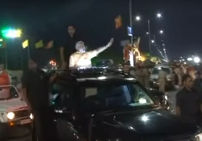 PM Modi’s Road Show in Surat, Gujarat