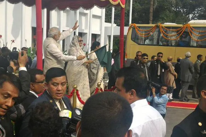 Two rail, road connectivity projects inaugurated by PM Modi & Sheikh Hasina