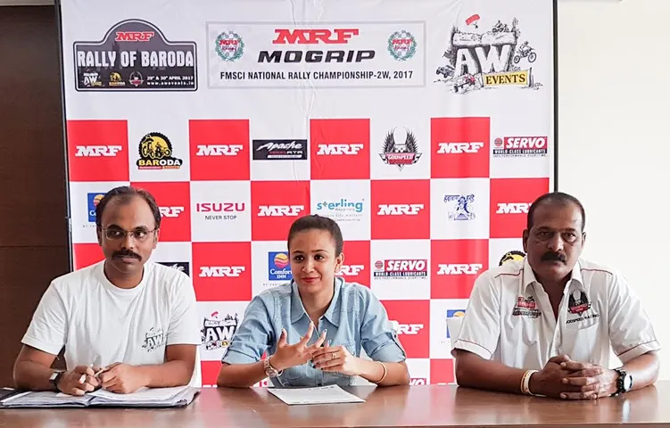 MRF 2W rally kick starts from Vadodara