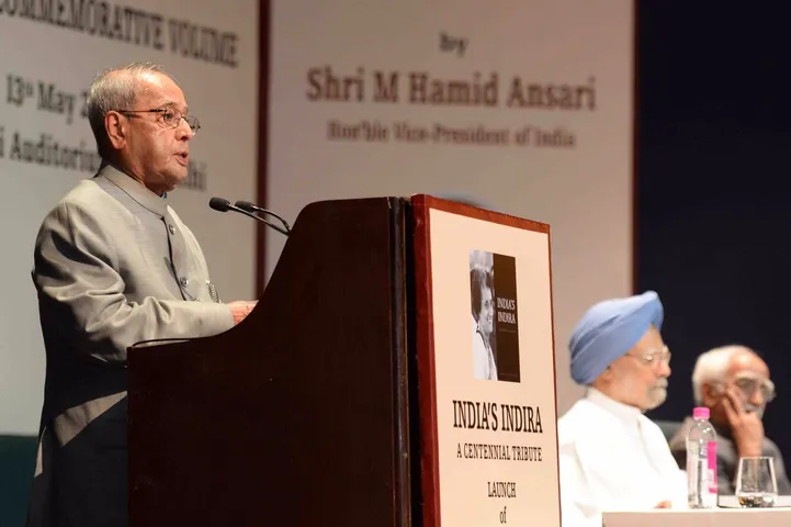 Indira most acceptable PM even today: Pranab Mukherjee