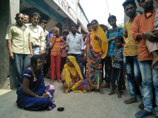 Waghodia women cut her own hair to visit parents house