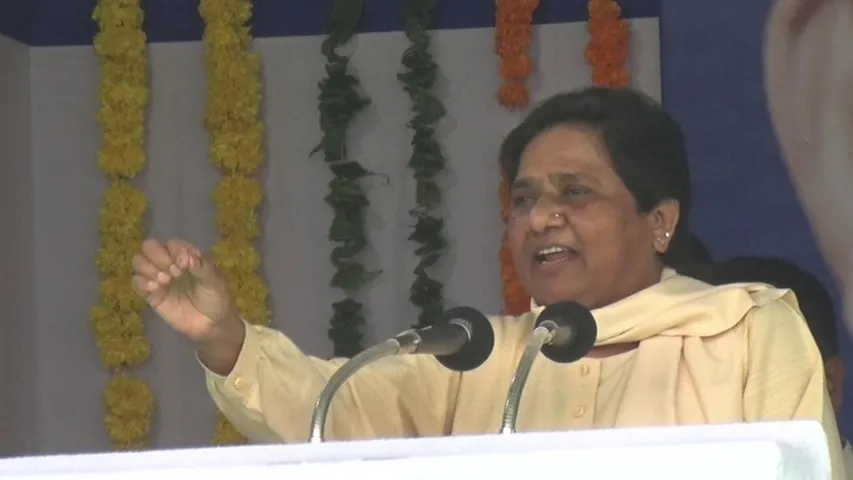 BSP Supremo attacks BJP in Vadodara