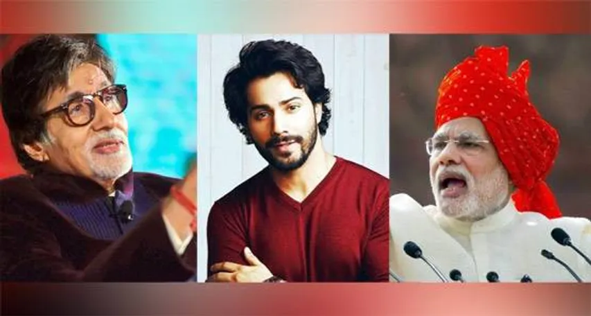 Varun Dhawan in the queue of Modi, Amitabh
