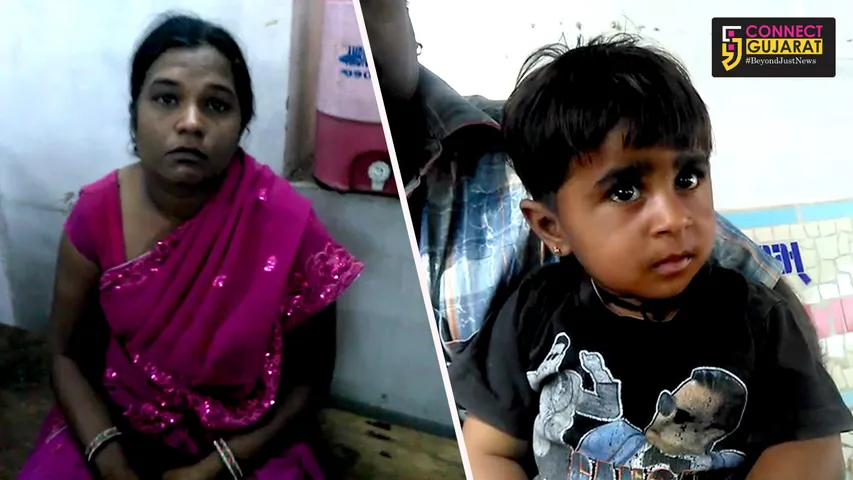 Police arrested a woman tried to steal a child pretending to give polio drops