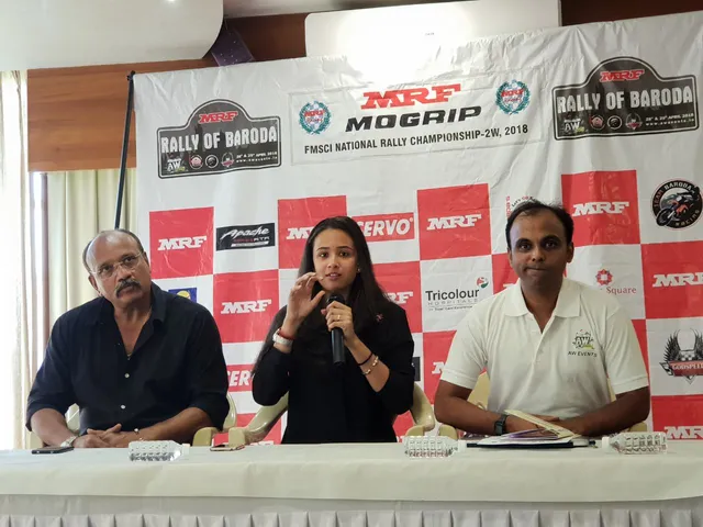 MRF 2W rally 2018 kickstarts from Vadodara