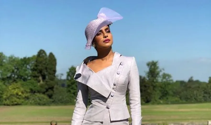 Priyanka looks stunning in the royal wedding