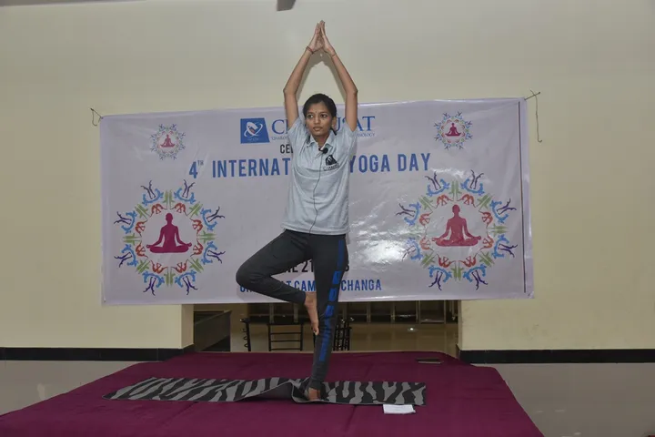 Celebrations of 4th International Day of Yoga at CHARUSAT University, Changa