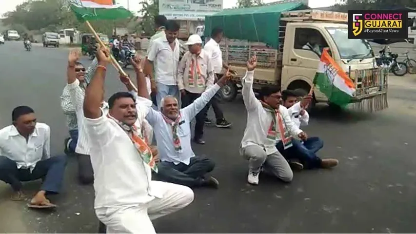 Police detained Congress supporters before they give memorandum to CM