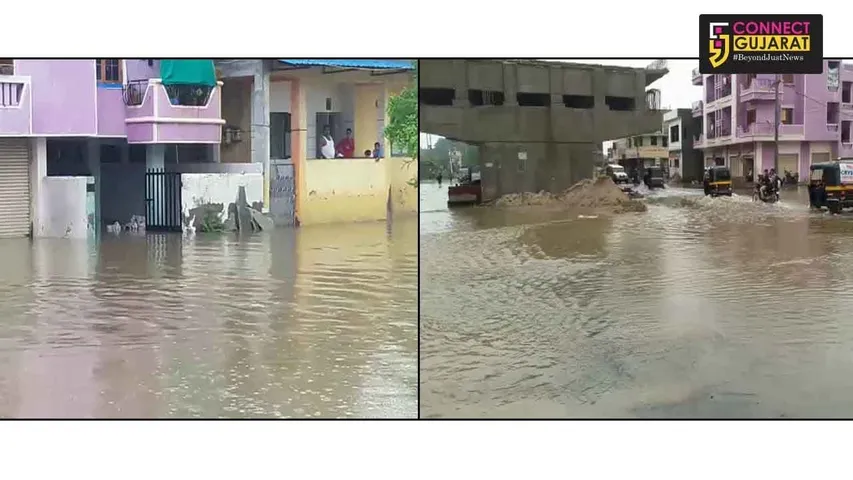 Bharuch waterlogged after heavy rains