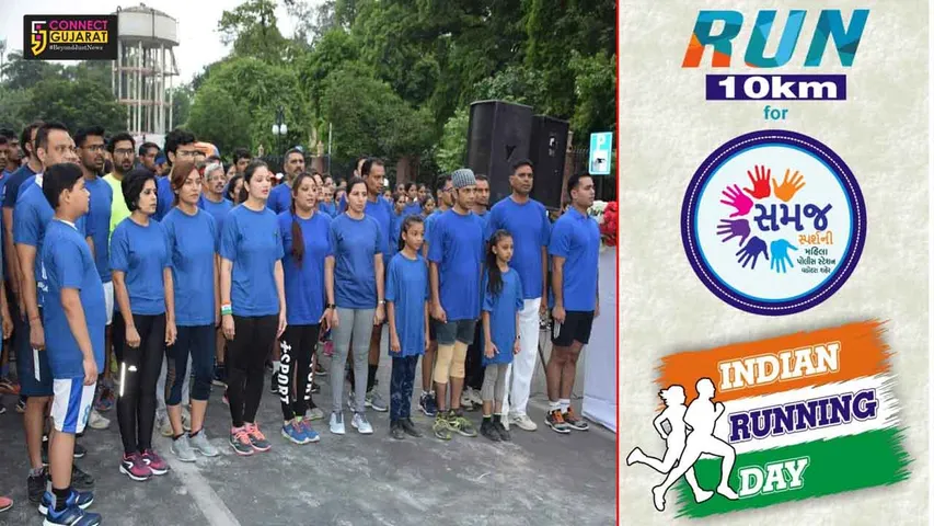 Vadodara police organised 10km awareness run for kids on 72nd Independence Day