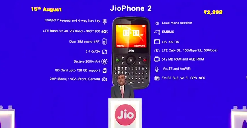 JioPhone2 Debuts on Jio.com 
