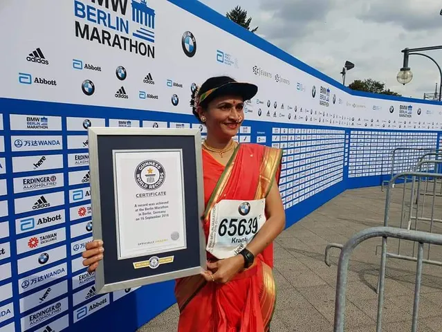 40 plus Kranti Salvi creates Guiness World Record