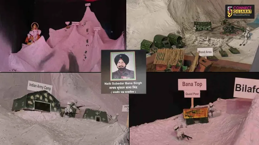Yuvak Mandal in Vadodara displays live decoration of Indian Army heroics in Operation Rajiv