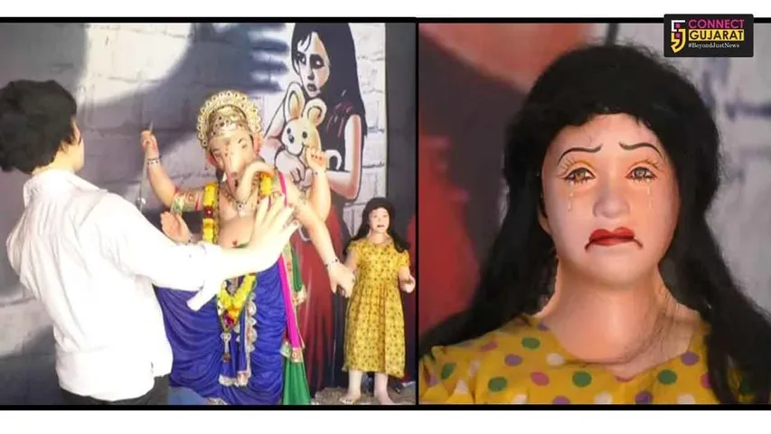 Ambikanagar Yuvak Mandal spreads message of child molestation this Ganeshotsav