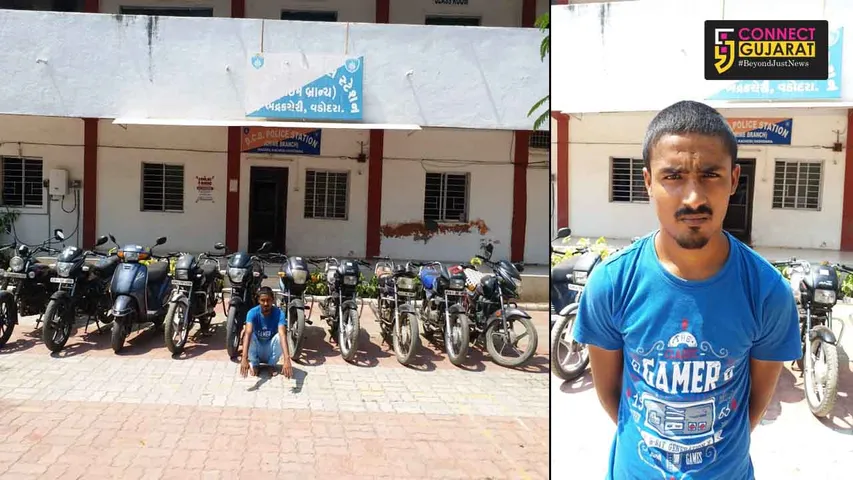 Vadodara crime branch arrested one accused involved in vehicle theft