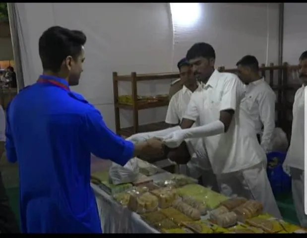 Vadodara Central Jail prisoners put up a stall in VNF Garba
