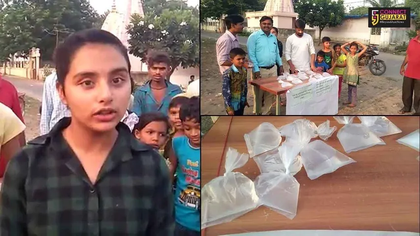 Unique protest by local residents of Maneja village in Vadodara against liquor menace