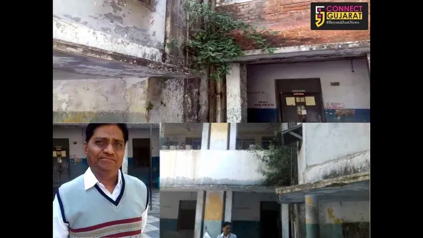 Corporation school in Vadodara in serious need of repair
