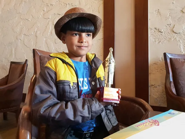 Seven year old runner from Maharashtra Saishwar Guntuk will complete century run in Vadodara Marathon