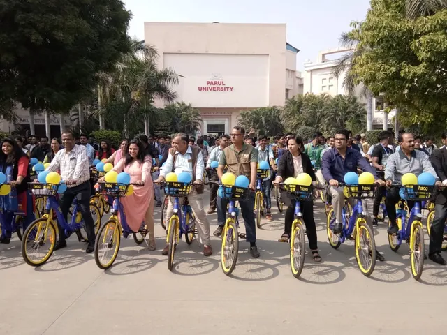 Parul University launched its own campus cycling system