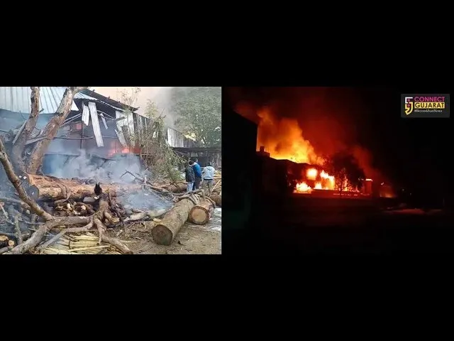 Major fire in body spray making company in Padra