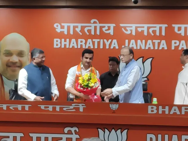 Former Indian cricketer Gautam Gambhir Officially joins BJP