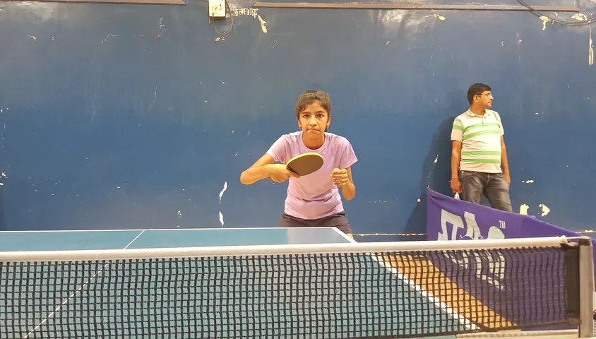 Upcoming Sub junior girl Anushka Pande beat Mehak Seth in 1st Open Baroda Major ranking TT