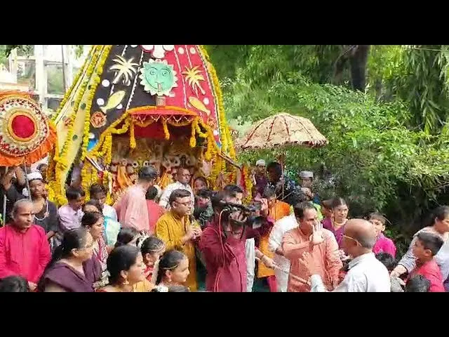 Little Students of Prince Ashokaraje Gaekwad School celebrate Rathyatra