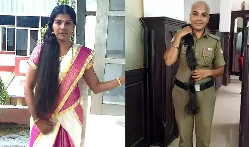 Kerala Cop Donates Her Knee-Length Hair to Cancer Patients